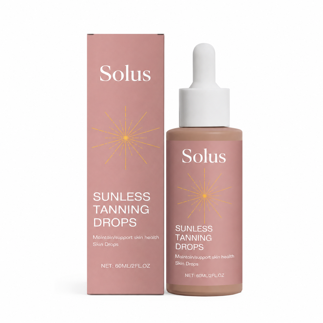 Solus Tanning Drops bottle