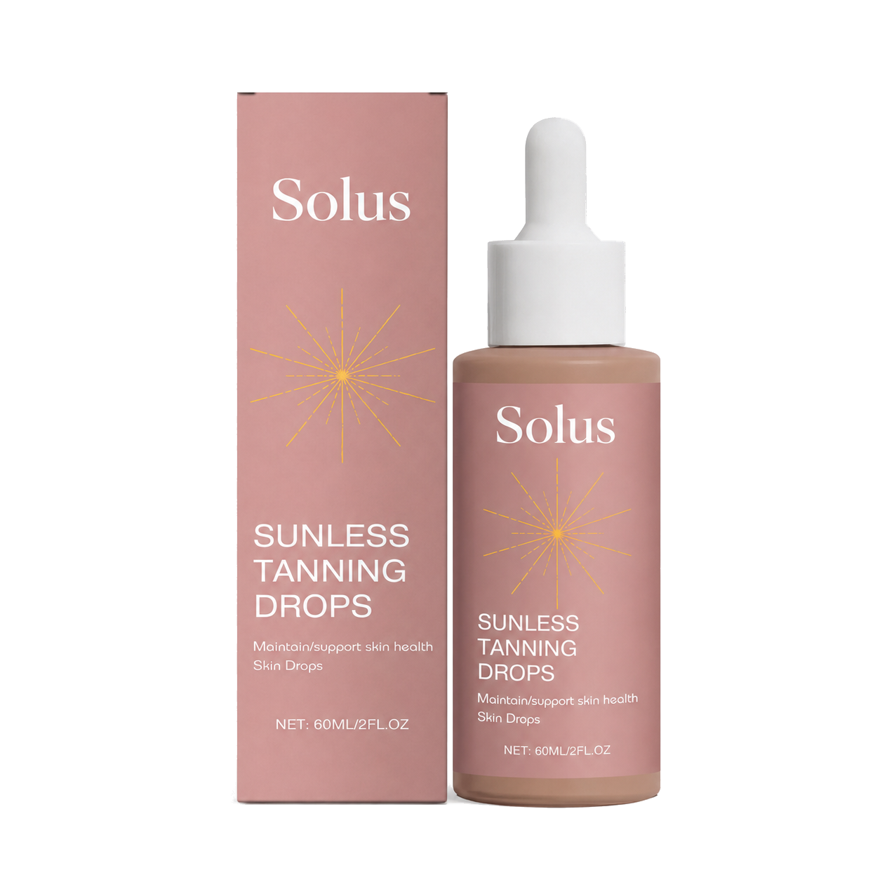 Solus Tanning Drops bottle